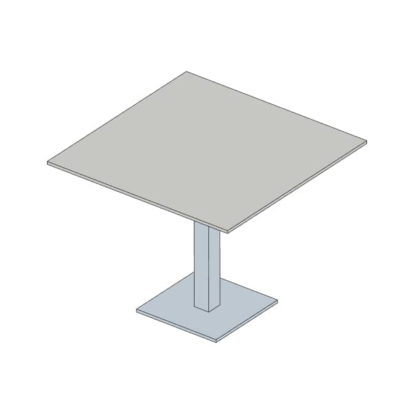 Mesa Rectangular Fenólica 1074 Gris Clarito
